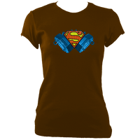 Concertina Superman Women's Fitted T-shirt