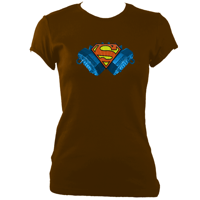 Concertina Superman Women's Fitted T-shirt