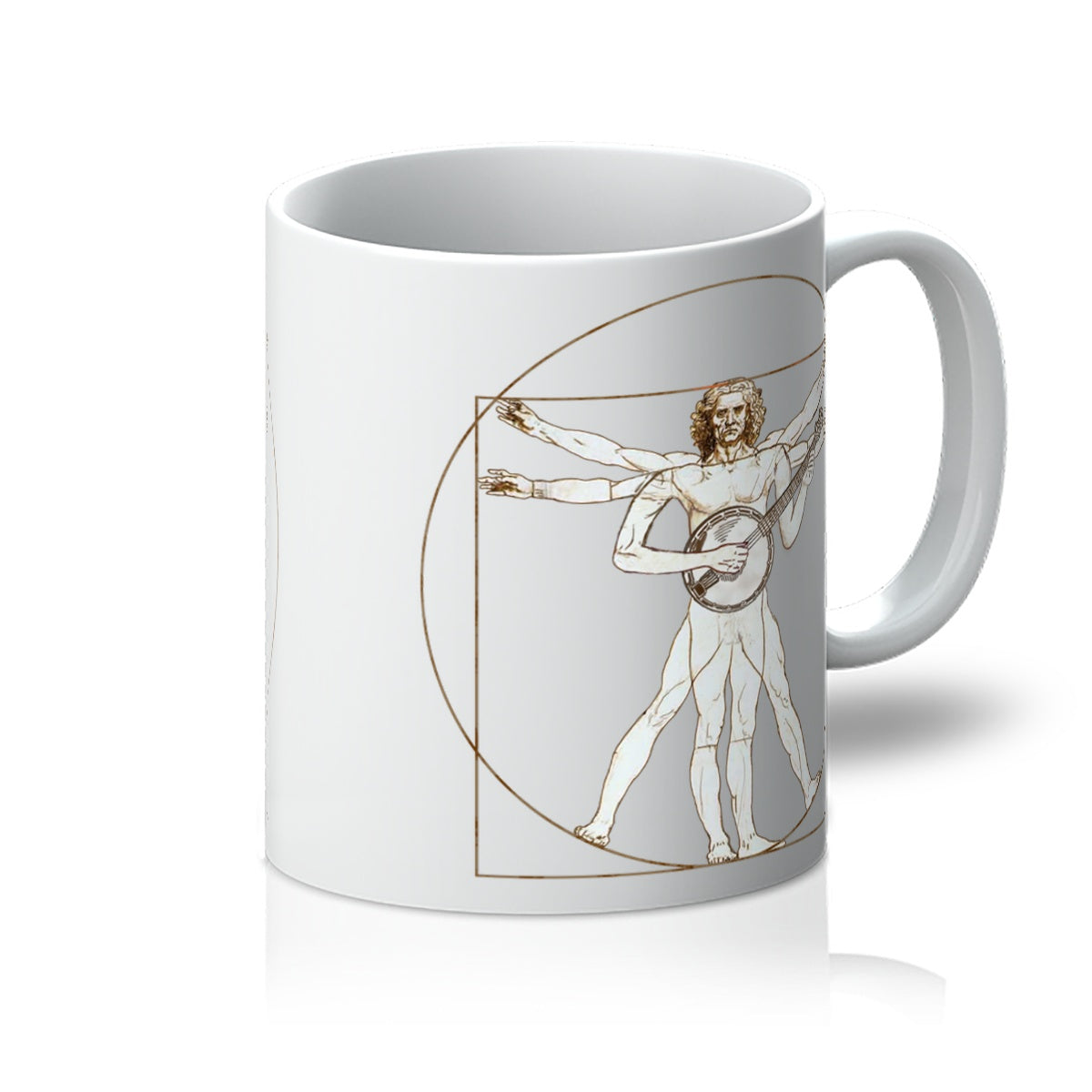 Da Vinci Vitruvian Man Banjo Mug