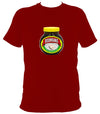 Bodhrans - Love or Hate them T-shirt - T-shirt - Cardinal Red - Mudchutney