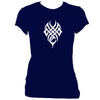 update alt-text with template Woven Tribal Tattoo Ladies Fitted T-shirt - T-shirt - Navy - Mudchutney
