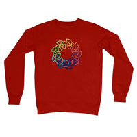 Rainbow Celtic Circle Crew Neck Sweatshirt