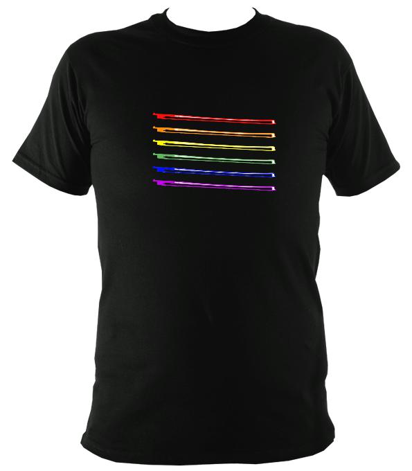 Rainbow bows T-shirt - T-shirt - Black - Mudchutney