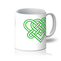 Celtic woven hearts Mug