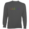 Heartbeat Fiddle in Rainbow Colours Sweatshirt