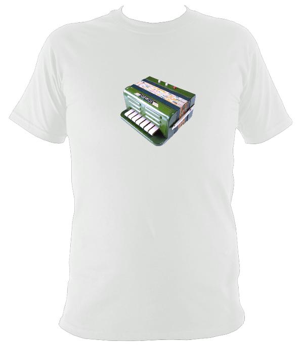 Retro Accordion / Melodeon Toy T-shirt - T-shirt - White - Mudchutney