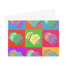 Warhol Style Concertinas Greeting Card