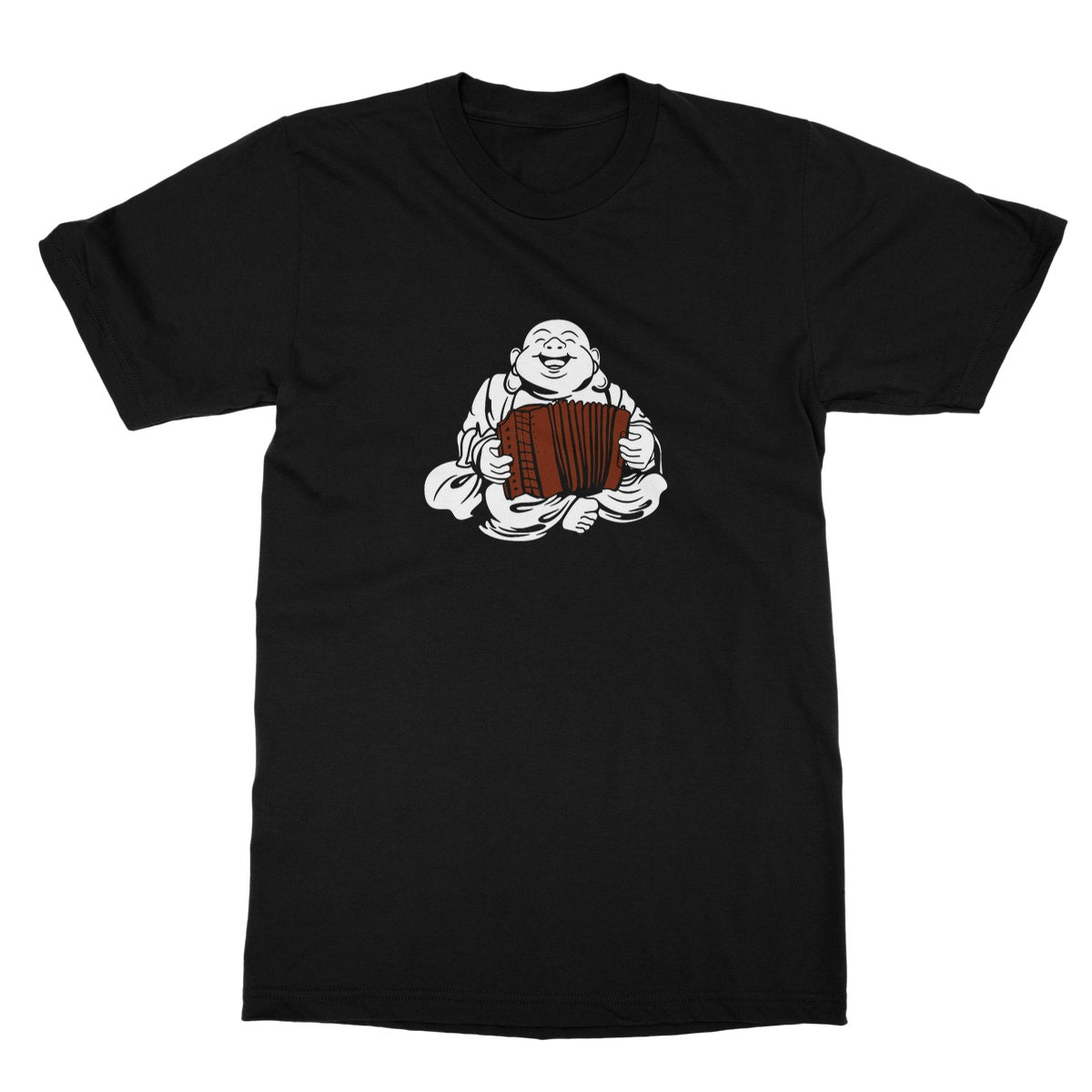 Melodeon Playing Buddha T-Shirt