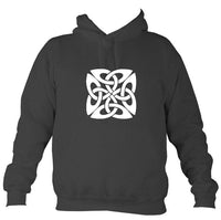 Celtic Square-ish Design Hoodie-Hoodie-Charcoal-Mudchutney