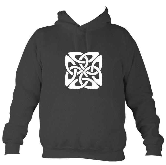 Celtic Square-ish Design Hoodie-Hoodie-Charcoal-Mudchutney