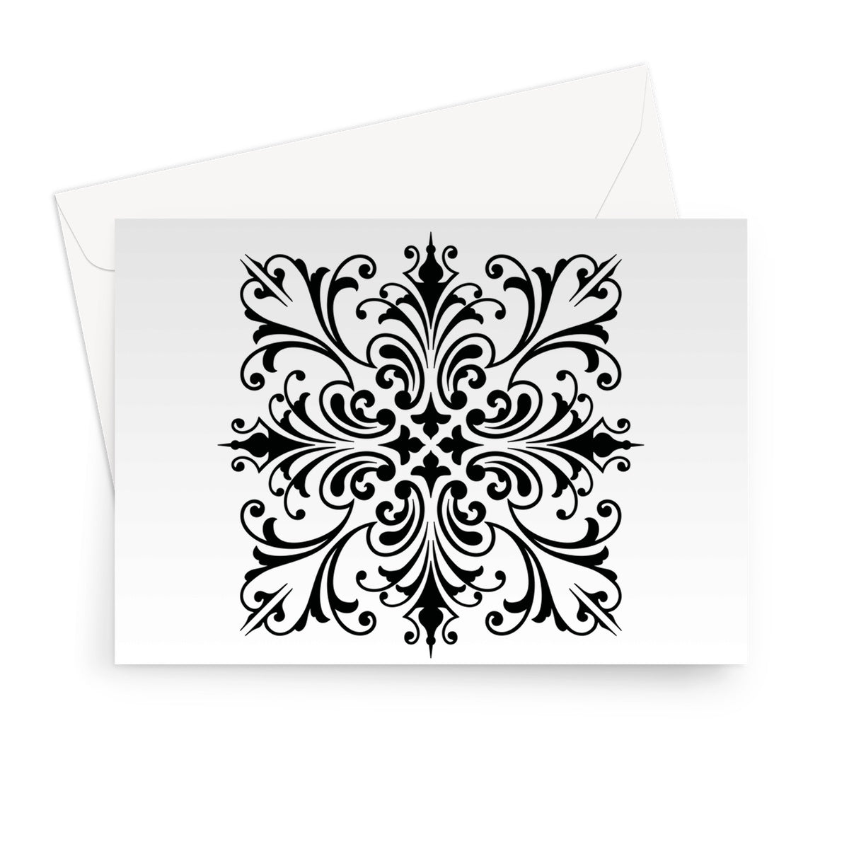 Ornamental Square Greeting Card