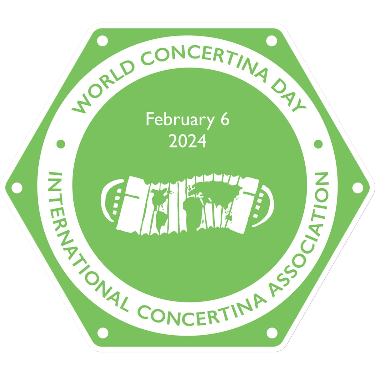 World Concertina Day 2024 Sticker