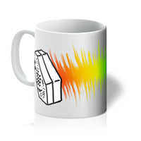 Rainbow Sound Wave Concertina Mug