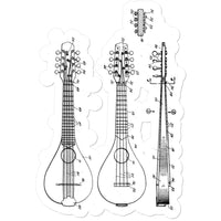 Mandolin Patent Sticker