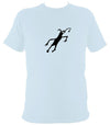 Caveman Painting T-shirt - T-shirt - Light Blue - Mudchutney