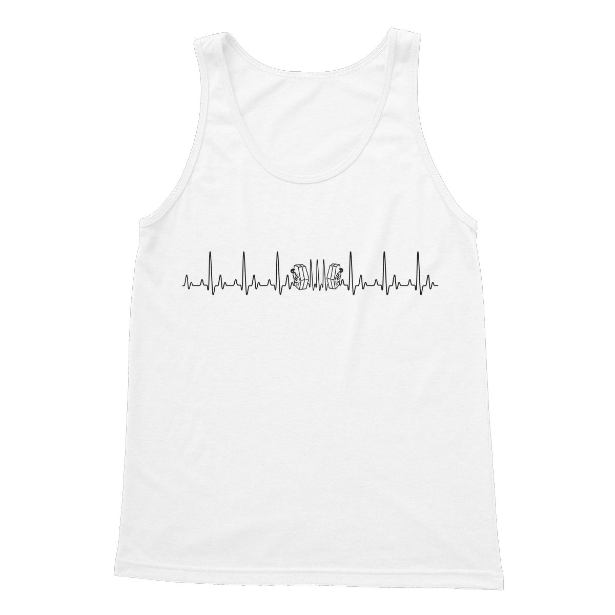 Heartbeat Concertina Tank Top