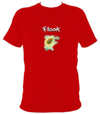 Flook "Haven" Men's T-shirt - T-shirt - Red - Mudchutney