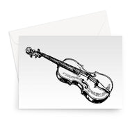Fiddle Sketch Greeting Card