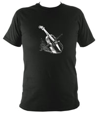 Fiddle / Violin Sketch T-shirt - T-shirt - Forest - Mudchutney