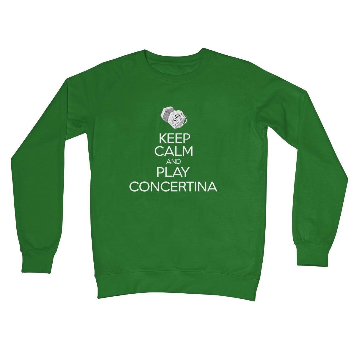 Keep Calm & Play Anglo Concertina Crew Neck Sweatshirt