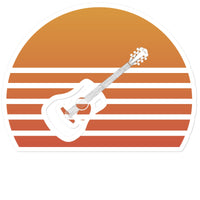 Sunset Guitar Sticker