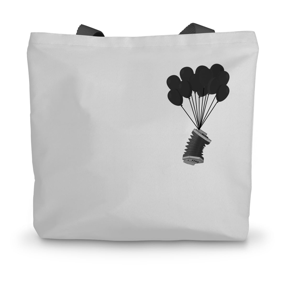 Banksy Style Concertina Canvas Tote Bag