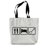 Eat Sleep & Play Banjo Canvas Tote Bag