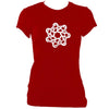 update alt-text with template Celtic Woven Knot Ladies Fitted T-Shirt - T-shirt - Antique Cherry Red - Mudchutney