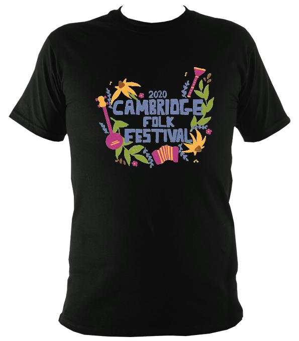 Cambridge Folk Festival - Design 4 - T-shirt - T-shirt - Black - Mudchutney