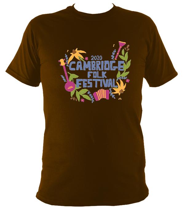 Cambridge Folk Festival - Design 4 - T-shirt - T-shirt - Dark Chocolate - Mudchutney