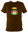 Bodhrans - Love or Hate them T-shirt - T-shirt - Dark Chocolate - Mudchutney