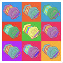 Warhol Style Concertinas Sticker