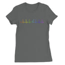 Rainbow Heartbeat Guitar Women's T-Shirt