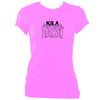 update alt-text with template Kila Sketch Ladies Fitted T-shirt - T-shirt - Azalea - Mudchutney