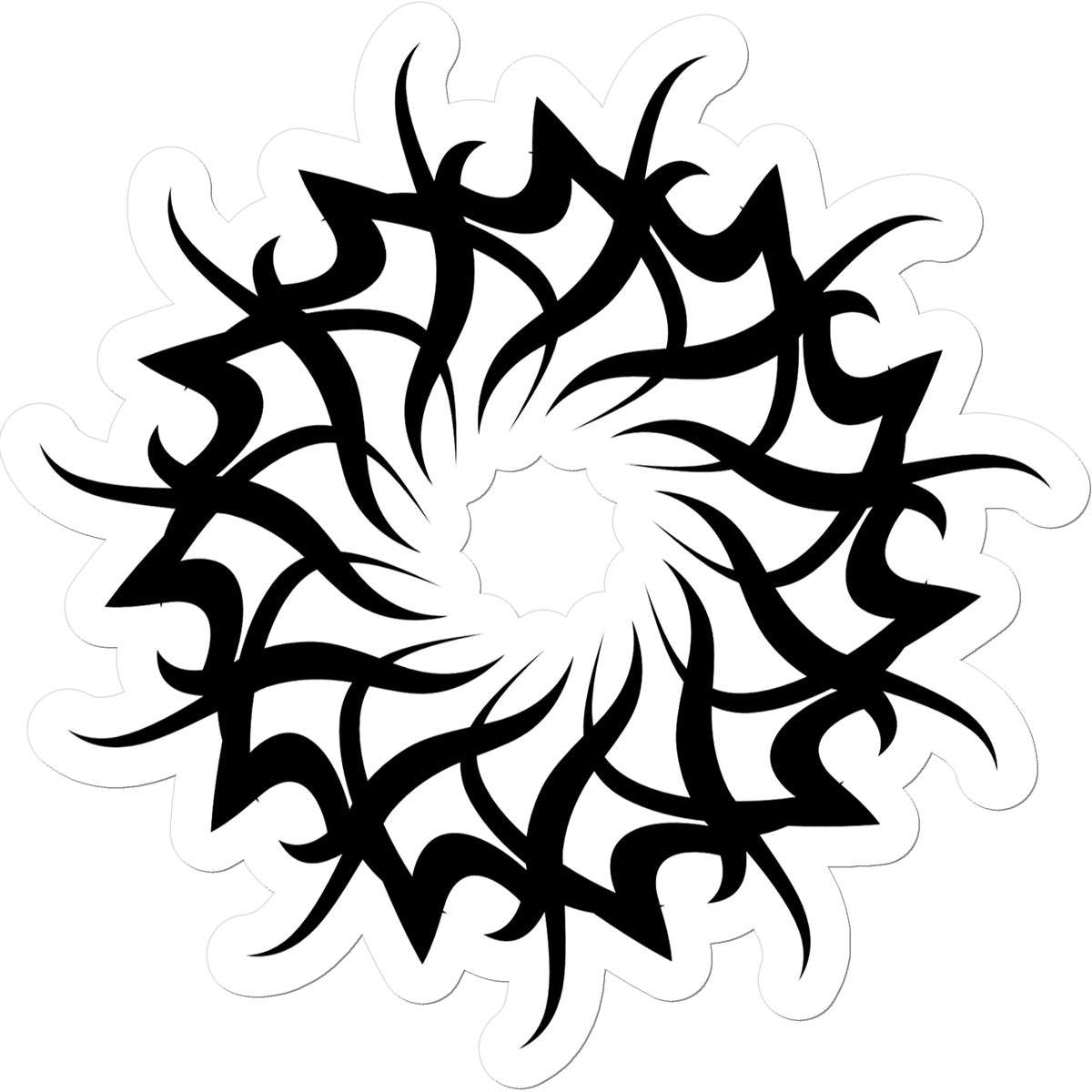 Tribal Celtic Star Sticker