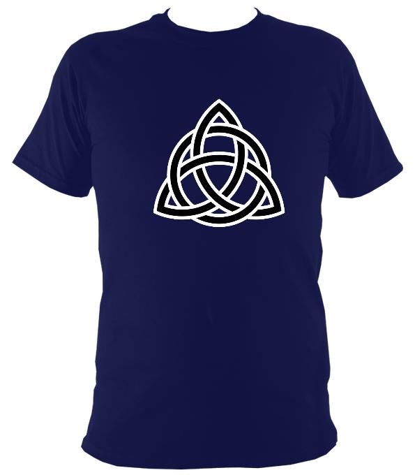 Celtic Triangular Knot T-shirt - T-shirt - Navy - Mudchutney