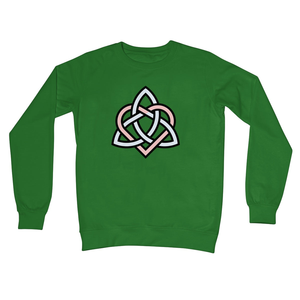 Woven Celtic Hearts Crew Neck Sweatshirt