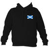 Scottish Saltire Flag Hoodie-Hoodie-Jet black-Mudchutney