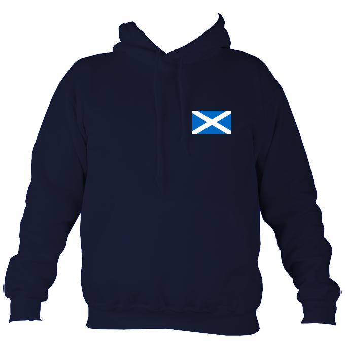 Scottish Saltire Flag Hoodie-Hoodie-Oxford navy-Mudchutney