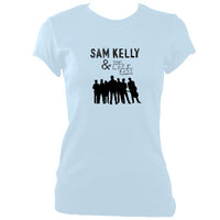 update alt-text with template Sam Kelly and the Lost Boys Ladies Fitted T-shirt - T-shirt - Light Blue - Mudchutney