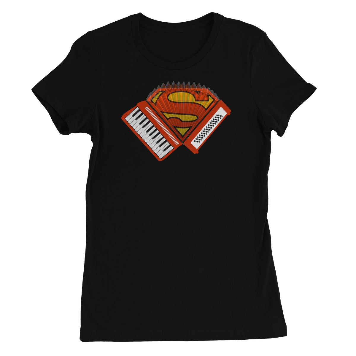 Accordion Superhero Women's T-Shirt