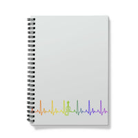 Rainbow Heartbeat Fiddle Notebook