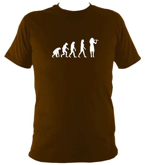 Evolution of Female Fiddle Players T-shirt