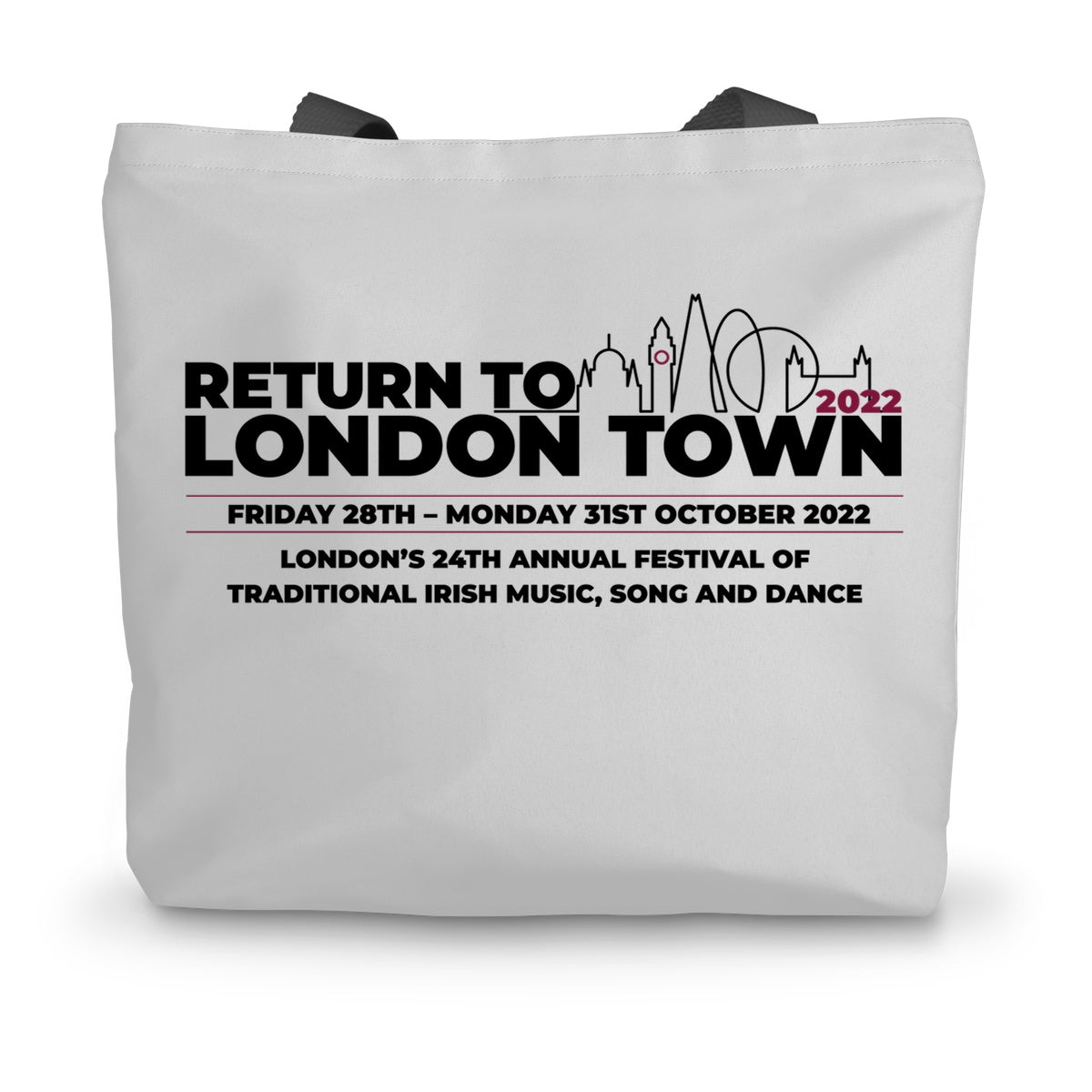 Return to London Town 2022 Canvas Tote Bag