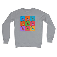 Warhol Style Fiddles Crew Neck Sweatshirt