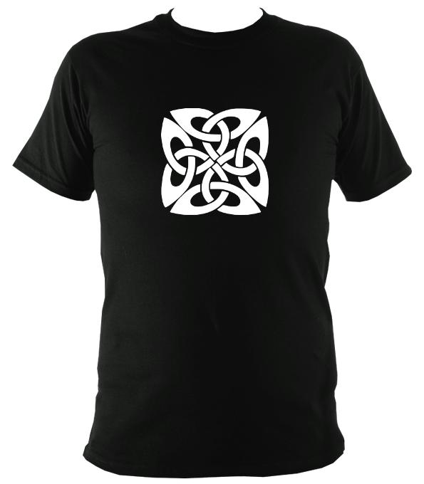 Celtic Square-ish Knot T-Shirt - T-shirt - Black - Mudchutney