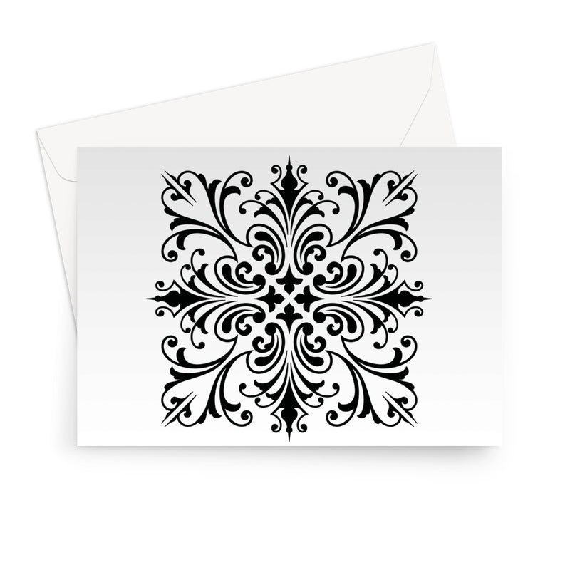 Ornamental Square Greeting Card