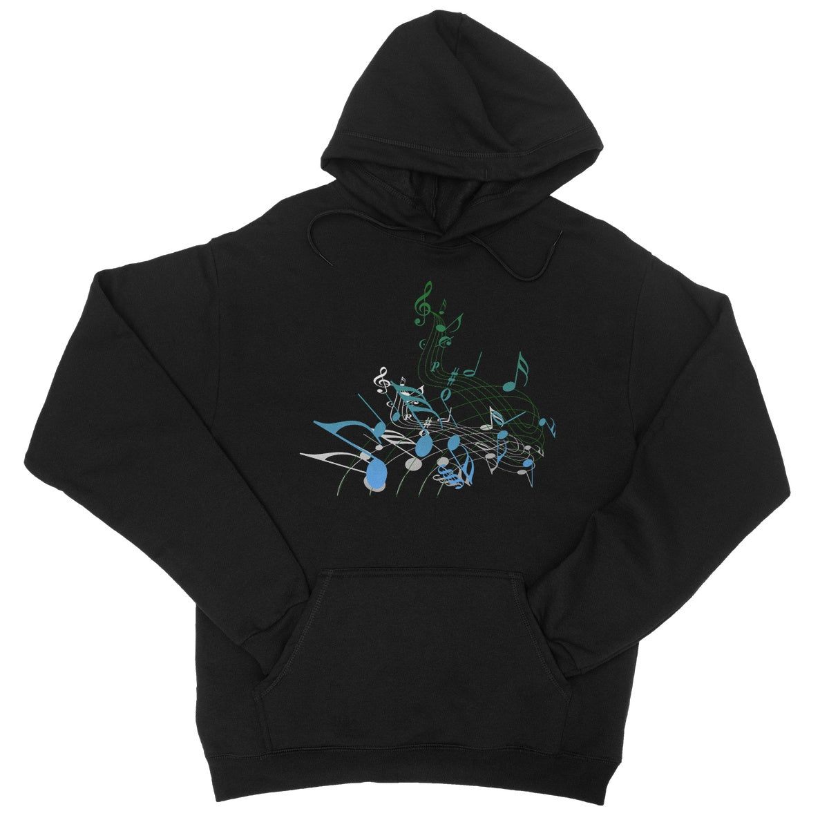 Abstract Music Score Hoodie