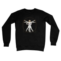 Da Vinci Vitruvian Man Melodeon Crew Neck Sweatshirt