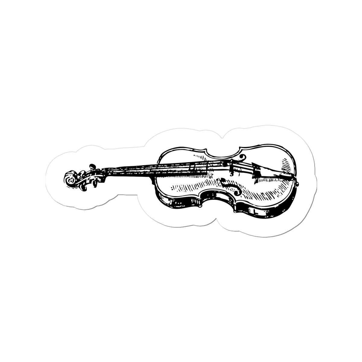Fiddle Sketch Sticker